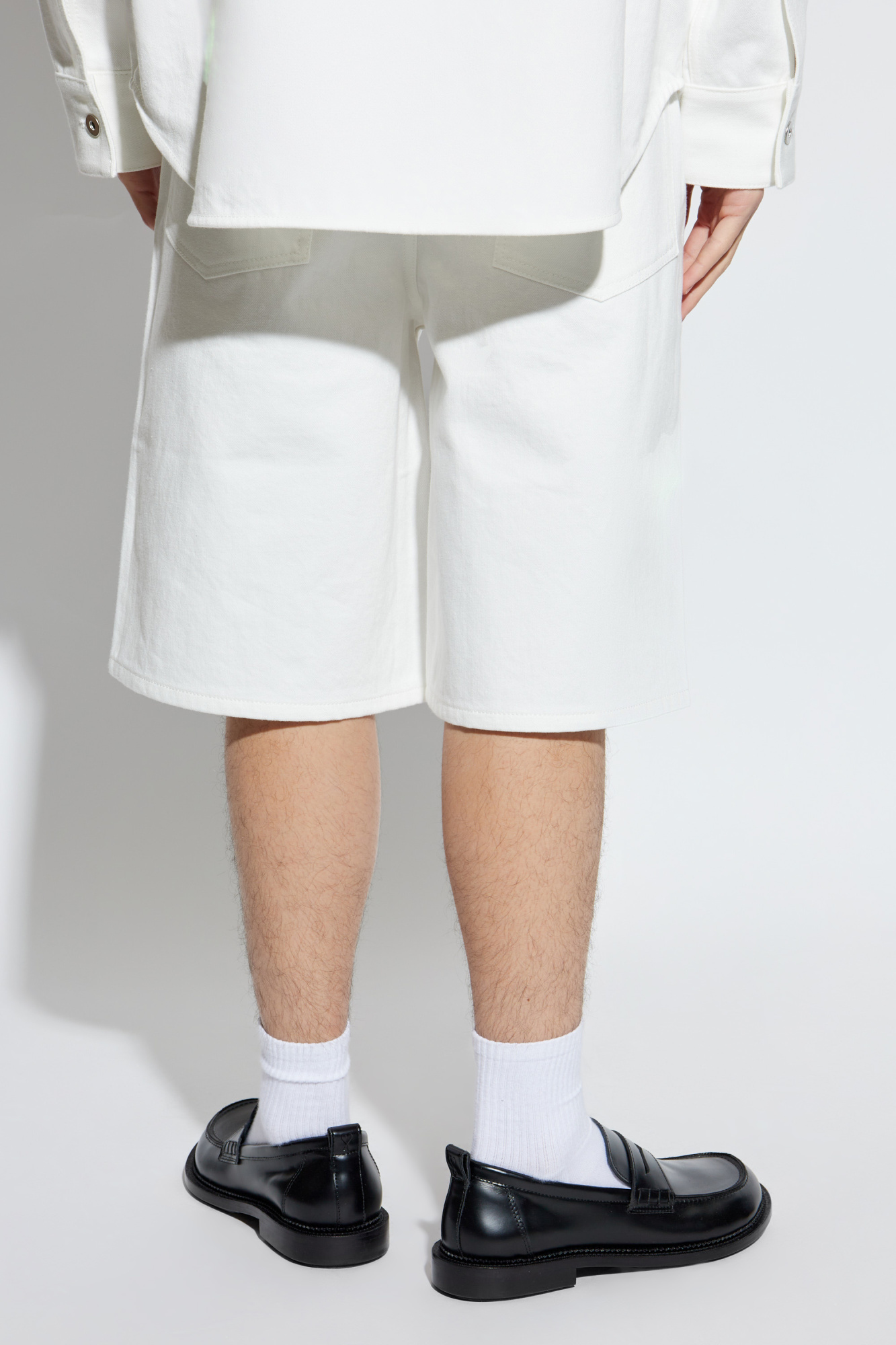 White Bermuda shorts with logo JIL SANDER - Vitkac AS
